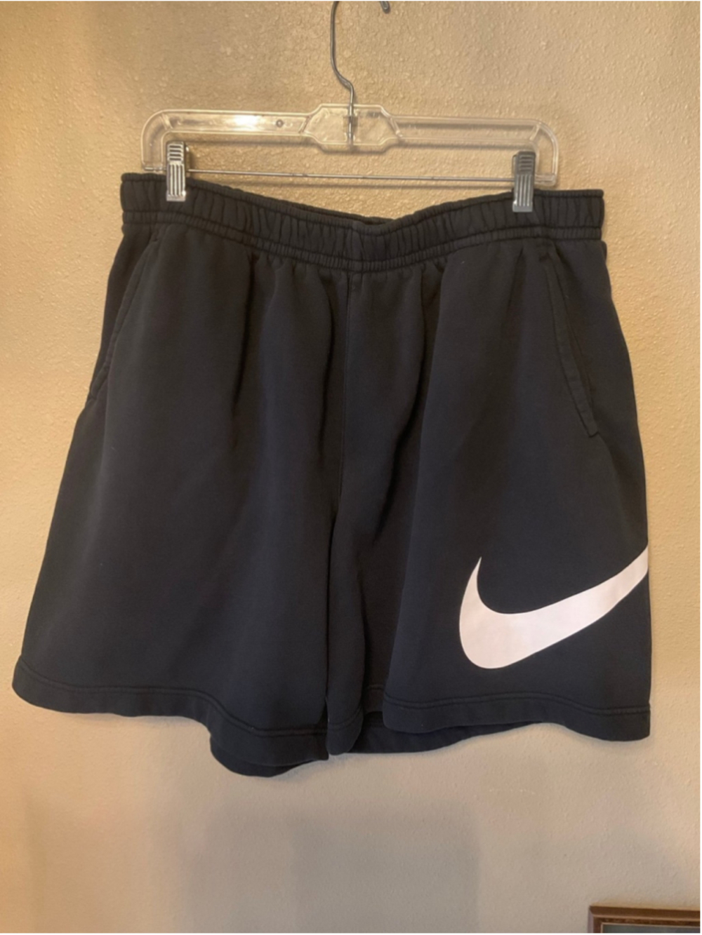 Nike Black Fleece Swoosh Athletic Shorts Men’s XXL